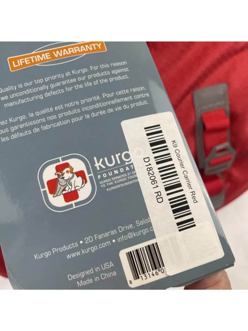 Kurgo red dog